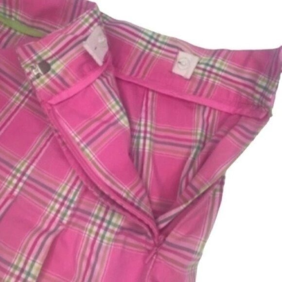 Lilly Pulitzer pleated plaid skort side zip size 2 - Picture 5 of 6